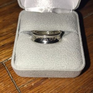 Barrel Tiffany & Co. ring, Serling silver